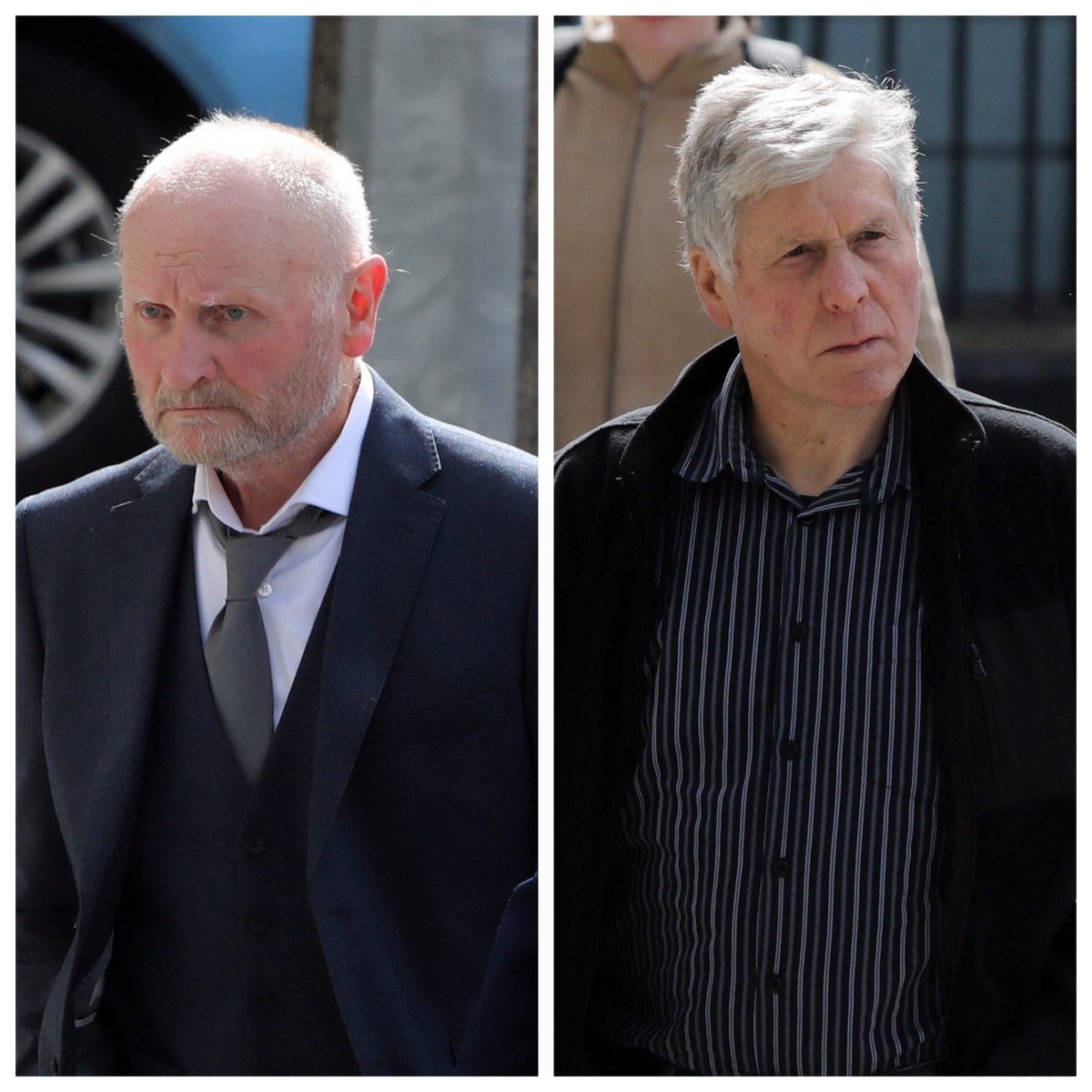 John Edward McNicholl (L) and Seamus Christopher O'Kane (R) have been granted leave to appeal their court-ordered extradition to Northern Ireland, where they are wanted to face charges relating to the murder of an RUC officer nearly 50 years ago. 

courtsnewsireland.ie/pensioners-can…