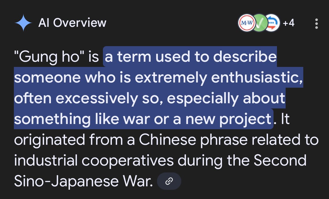 Americans are very Gung ho