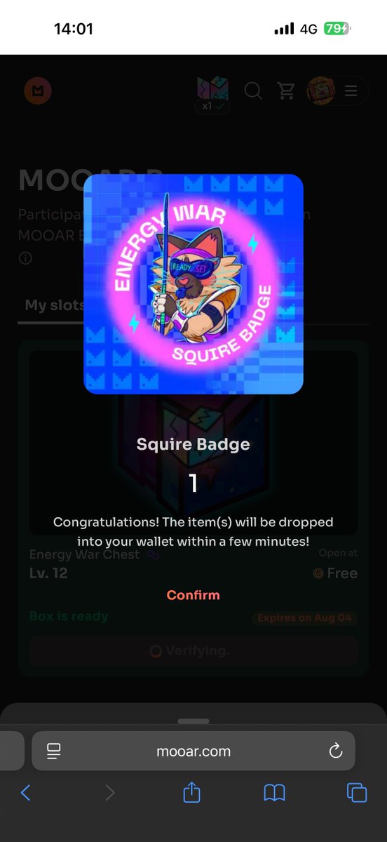 Just another day as a #stepner! 👟
Got my Squire Badge on #MOOAR 🥹

Enzus Team let’s GOOOOOO!