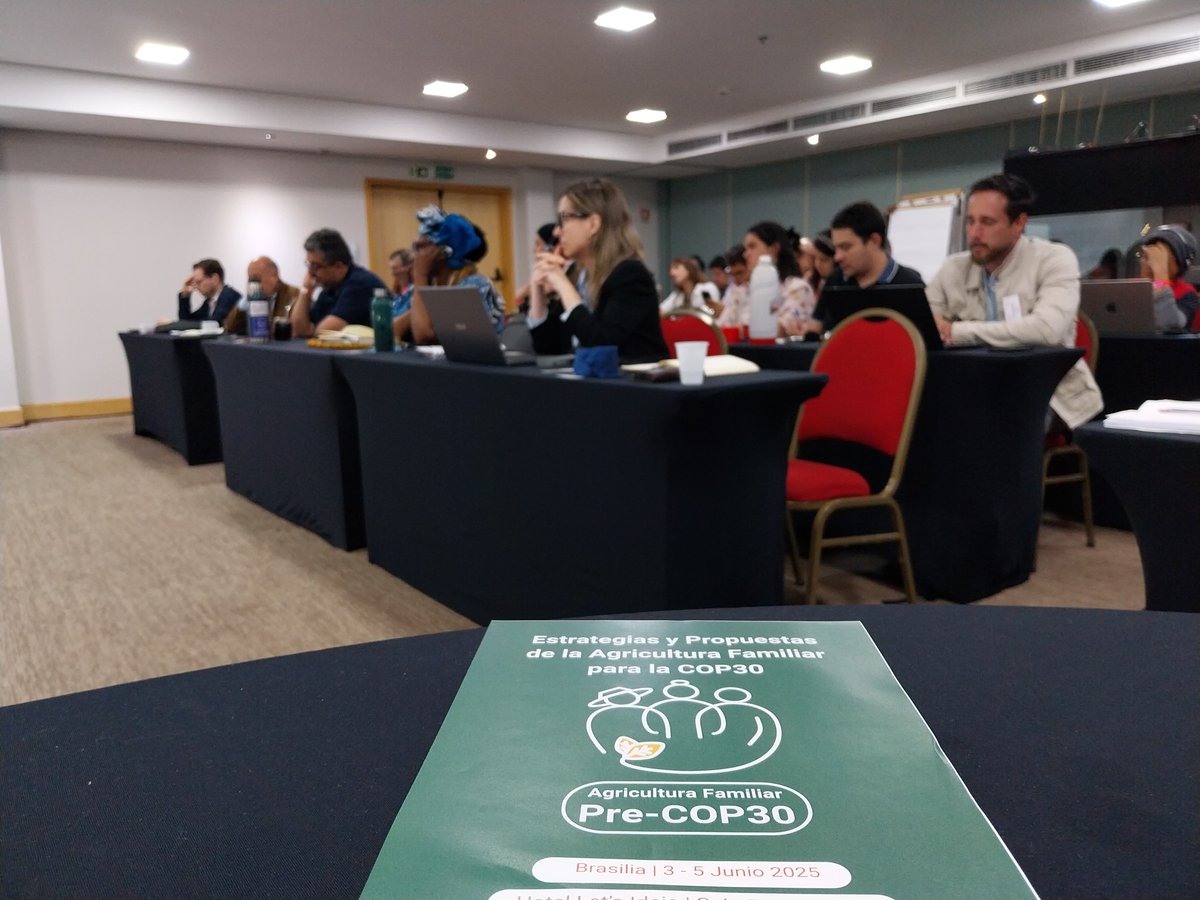 🌍 Day 2 at #FamilyFarming #PreCOP30 in Brasilia.
Today, on #ClimateFinance and COP30 Strategy.

We are building joint proposals that elevate the voice of #FamilyFarmers in climate negotiations ahead #COP30

#RoadtoCOP30
