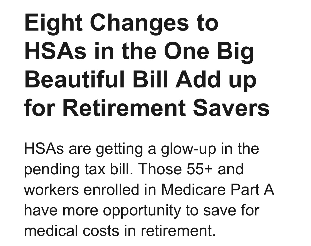 Health Savings Accounts (HSAs) serve as uniquely powerful, tax-advantaged savings tools for many Americans.

Here are some ways the One Big Beautiful Bill expands HSAs to give people greater choice and flexibility in how they spend their money on their health.

🧵👇