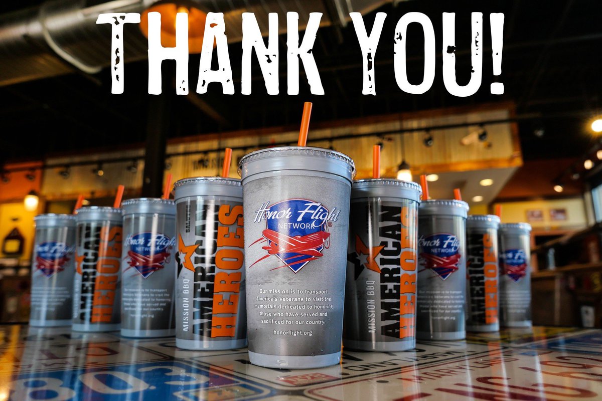 MissionBBQ's tweet photo. You raised $390,642! 

THANK YOU. You’re the difference makers. Your generous support of the @HonorFlightNet American Heroes Cup makes it possible to transport America’s veterans to D.C. to visit the memorials dedicated to honoring those who served &amp; sacrificed for Our Country. https://t.co/RXz42oVZuF