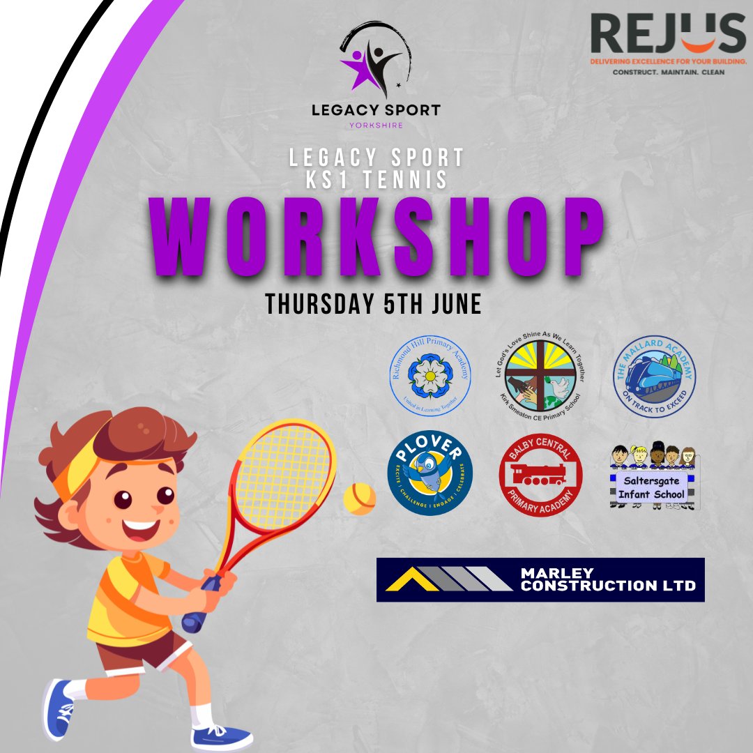 LegacySportYorkshire (@legacysportyrks) on Twitter photo Tomorrow we're at new venue Doncaster Lawn Tennis Club for our KS1 Tennis workshop.
We're looking forward to welcoming 6 schools to come and learn some new skills and have some fun at the tennis club!
Looking forward to seeing:
<a href="/balbycentral/">@BalbyCentral</a>
Kirk Smeaton C of E Primary School Tomorrow we're at new venue Doncaster Lawn Tennis Club for our KS1 Tennis workshop.
We're looking forward to welcoming 6 schools to come and learn some new skills and have some fun at the tennis club!
Looking forward to seeing:
<a href="/balbycentral/">@BalbyCentral</a>
Kirk Smeaton C of E Primary School