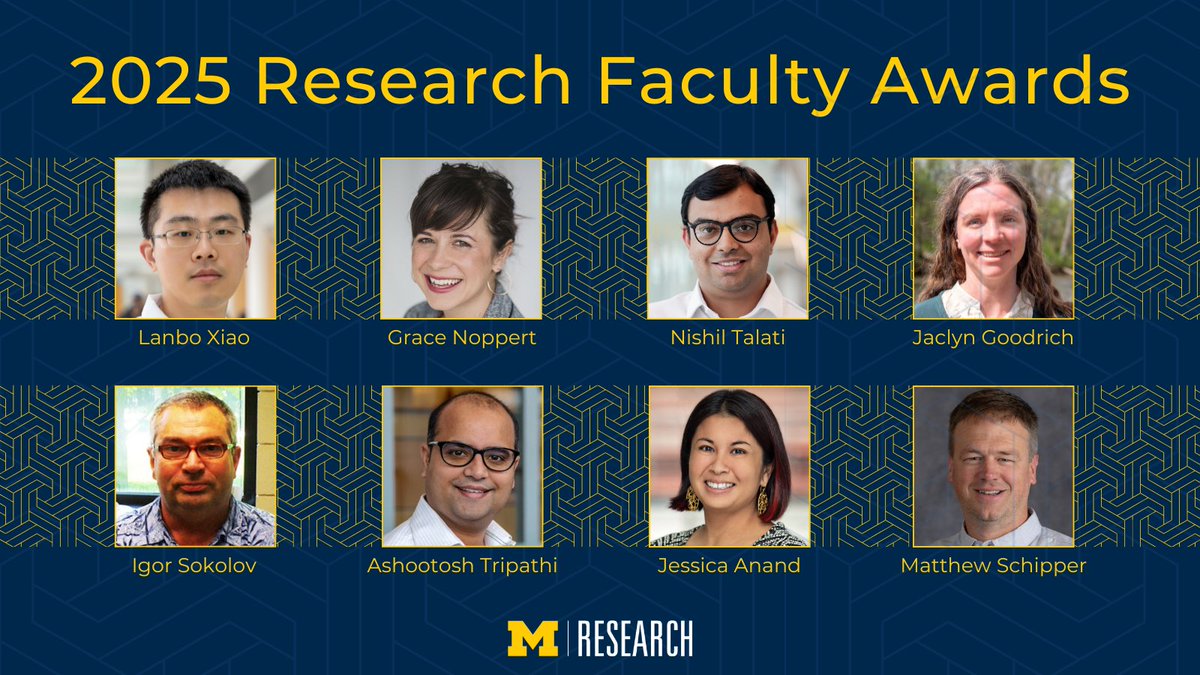 Michigan Research (@umichresearch) on Twitter photo The Office of the Vice President for Research will award eight research faculty members from across the <a href="/UMich/">University of Michigan</a> for their leadership and significant contributions in their fields. myumi.ch/8qJnj The Office of the Vice President for Research will award eight research faculty members from across the <a href="/UMich/">University of Michigan</a> for their leadership and significant contributions in their fields. myumi.ch/8qJnj