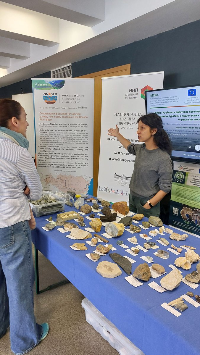 Thank you to our partners at the Geological Institute of the Bulgarian Academy of Sciences (GI-BAS) who represented the <a href="/innosed_eu/">iNNO SED</a> project at their “Critical and Strategic Raw Materials: From the Ore to the Tailing” research stand at this year's #SofiaScienceFestival! 

📸GI-BAS