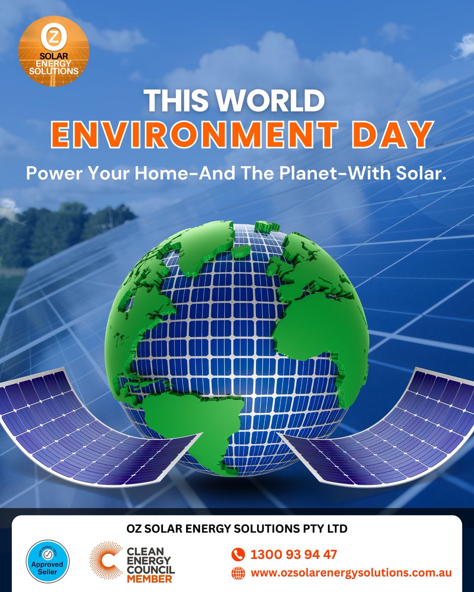 Today is a powerful reminder that small steps lead to big change. Choosing solar energy isn’t just about reducing your power bills — it’s about protecting our planet for future generations.
At Oz Solar, we make it easier than ever to switch to clean, renewable power:
✅ Able to