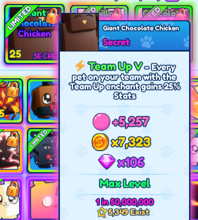 If anyone wants to trade for my GCC i am only taking bubble pet team offers
Mostly looking for Shiny Sundae and Mythic ones