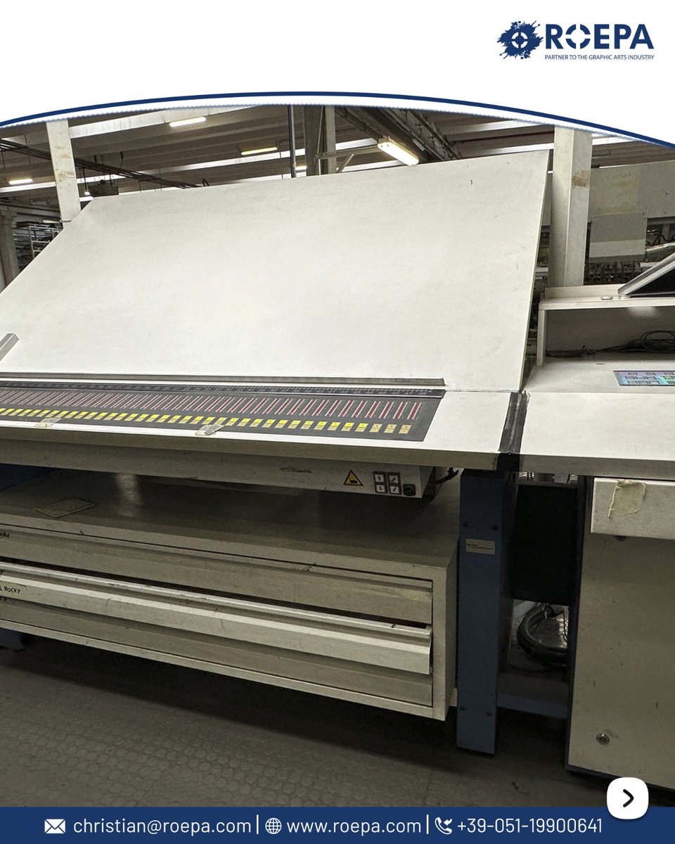 christianseghi's tweet image. 🏭 High-Volume Print Powerhouse Awaits!

Step into large-format excellence with the KBA RAPIDA 142-5+L (1999) — now available for sale at #ROEPA.

𝐄𝐱𝐩𝐥𝐨𝐫𝐞 𝐦𝐨𝐫𝐞 – 🌐 roepa.com/en/offers/3699…

𝐑𝐎𝐄𝐏𝐀
📞 +39 051 19900641
📩 christian@roepa.com

#OffsetPrintingMachine