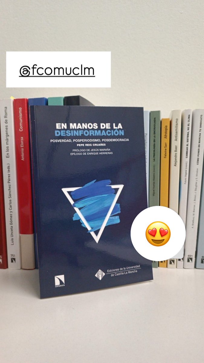 Paloma Alfaro Torres (@palomacuenca) on Twitter photo Nuevo libro de mi querido <a href="/pepereig/">Pepe Reig Cruañes</a> <a href="/FcomUCLM/">Facultad de Comunicación - UCLM</a> <a href="/uclm_es/">Universidad de Castilla-La Mancha</a> #documentacioninformativa Nuevo libro de mi querido <a href="/pepereig/">Pepe Reig Cruañes</a> <a href="/FcomUCLM/">Facultad de Comunicación - UCLM</a> <a href="/uclm_es/">Universidad de Castilla-La Mancha</a> #documentacioninformativa