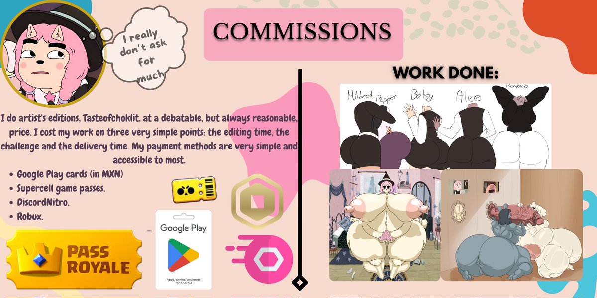 SLIDE - OPEN COMMISSIONS tweet media