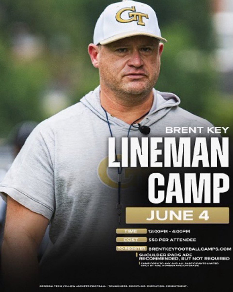 MalikAlcine (@alcinemalik) on Twitter photo Looking forward to learning but most of all the competition today <a href="/GeorgiaTechFB/">Georgia Tech Football</a> for the Brent Key Padded Lineman Camp. @DHSTitans <a href="/coach_nikoc/">niko culnan</a> <a href="/grind_empire/">My Grind My Empire Sports</a> <a href="/CoachGroshek/">Coach Roy Groshek</a> <a href="/CoachAClark/">Andre Clark, Ed.S</a> Looking forward to learning but most of all the competition today <a href="/GeorgiaTechFB/">Georgia Tech Football</a> for the Brent Key Padded Lineman Camp. @DHSTitans <a href="/coach_nikoc/">niko culnan</a> <a href="/grind_empire/">My Grind My Empire Sports</a> <a href="/CoachGroshek/">Coach Roy Groshek</a> <a href="/CoachAClark/">Andre Clark, Ed.S</a>