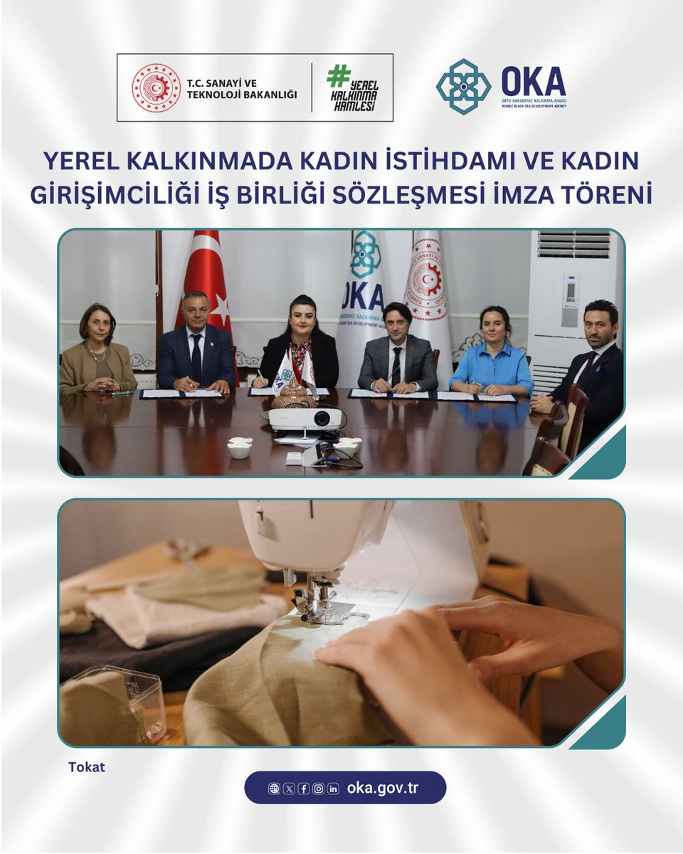 ✍️ Tokat’ta Kadınlara Evde Üretimle İstihdam İmkânı: Yerel Kalkınmada #Kadınİstihdamı ve #KadınGirişimciliği İş Birliği Adımları Atıldı

👗 Hazır giyim sektörüne özel eğitimler
🏠 Evde parça başı üretim sistemi

🔗oka.gov.tr/haber/tokat-ta…