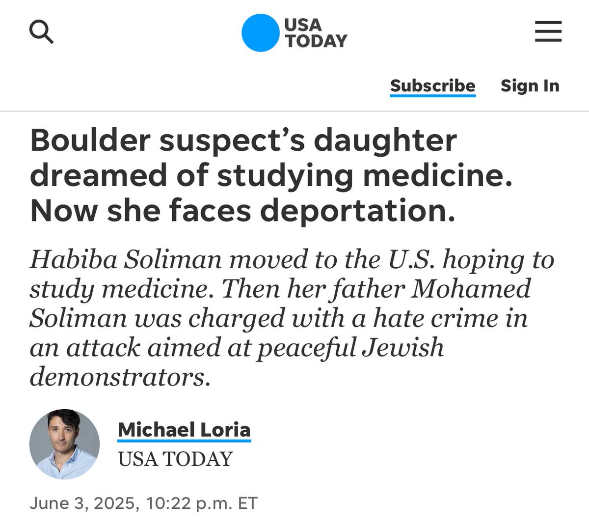 Did I miss the USA Today article about the Boulder victim’s children’s dreams?