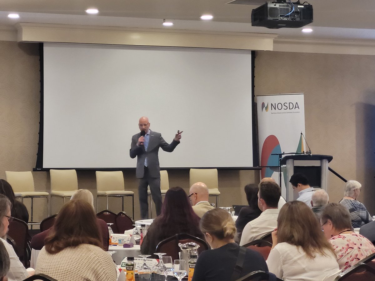 NOSDA2's tweet image. Today we welcomed Chief Greg Sage, President of the Ontario Association of Paramedic Chiefs (OAPC).

Chief Sage addressed the critical role of paramedics  and the importance of innovative, community-based healthcare solutions to meet the needs of Northern Ontario
 #NOSDA2025