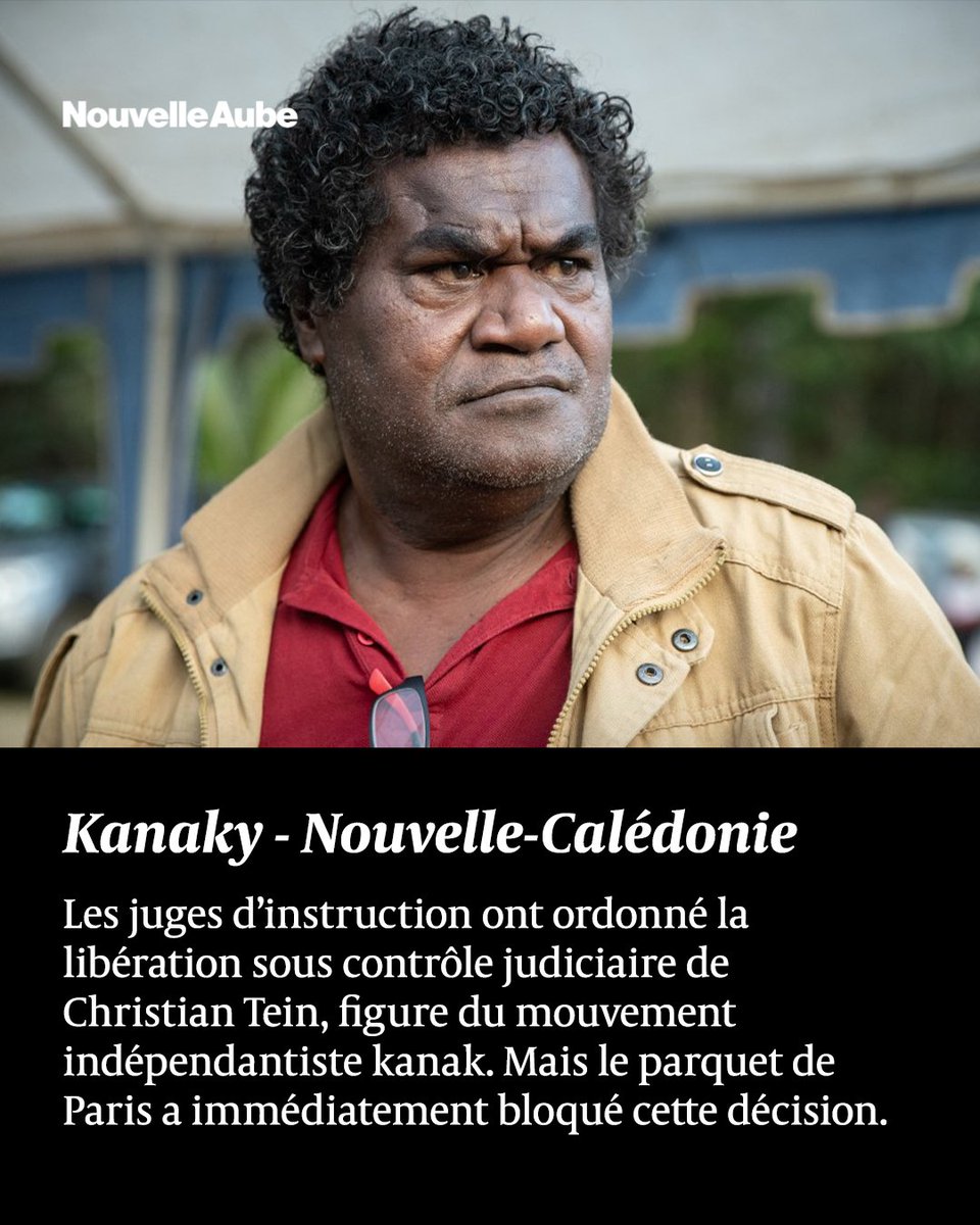 Christian Tein toujours détenu malgré une décision de justice
Les juges avaient ordonné sa libération sous contrôle judiciaire.
Mais le parquet français s’y oppose: la France maintient sous verrou un leader kanak, à 17 000 km de sa terre. Colonialisme judiciaire ?