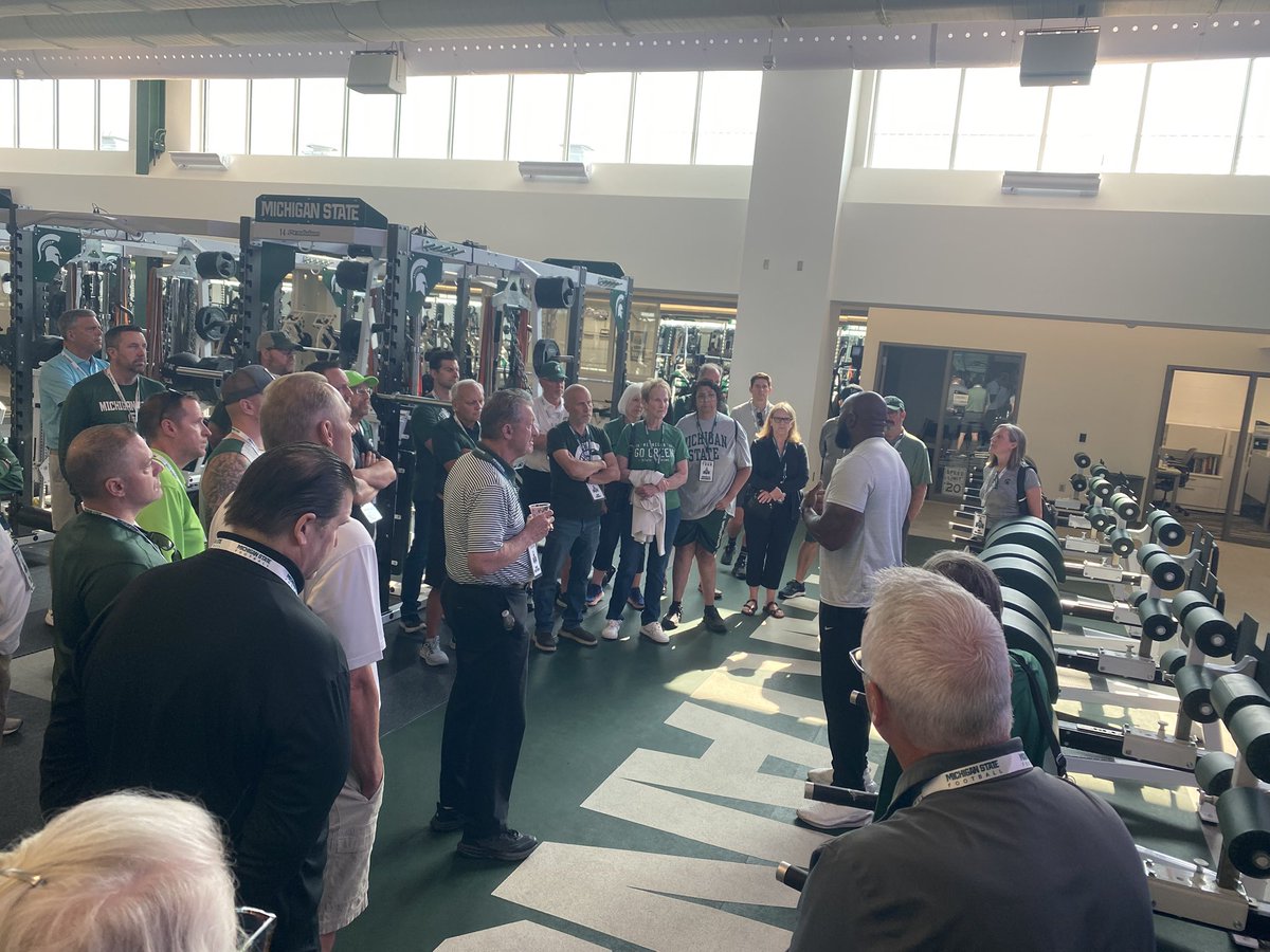 Strength and Conditioning up next. Coach Mac is giving us the info on how are Spartans get stronger! <a href="/MSU_Football/">Michigan State Football</a>