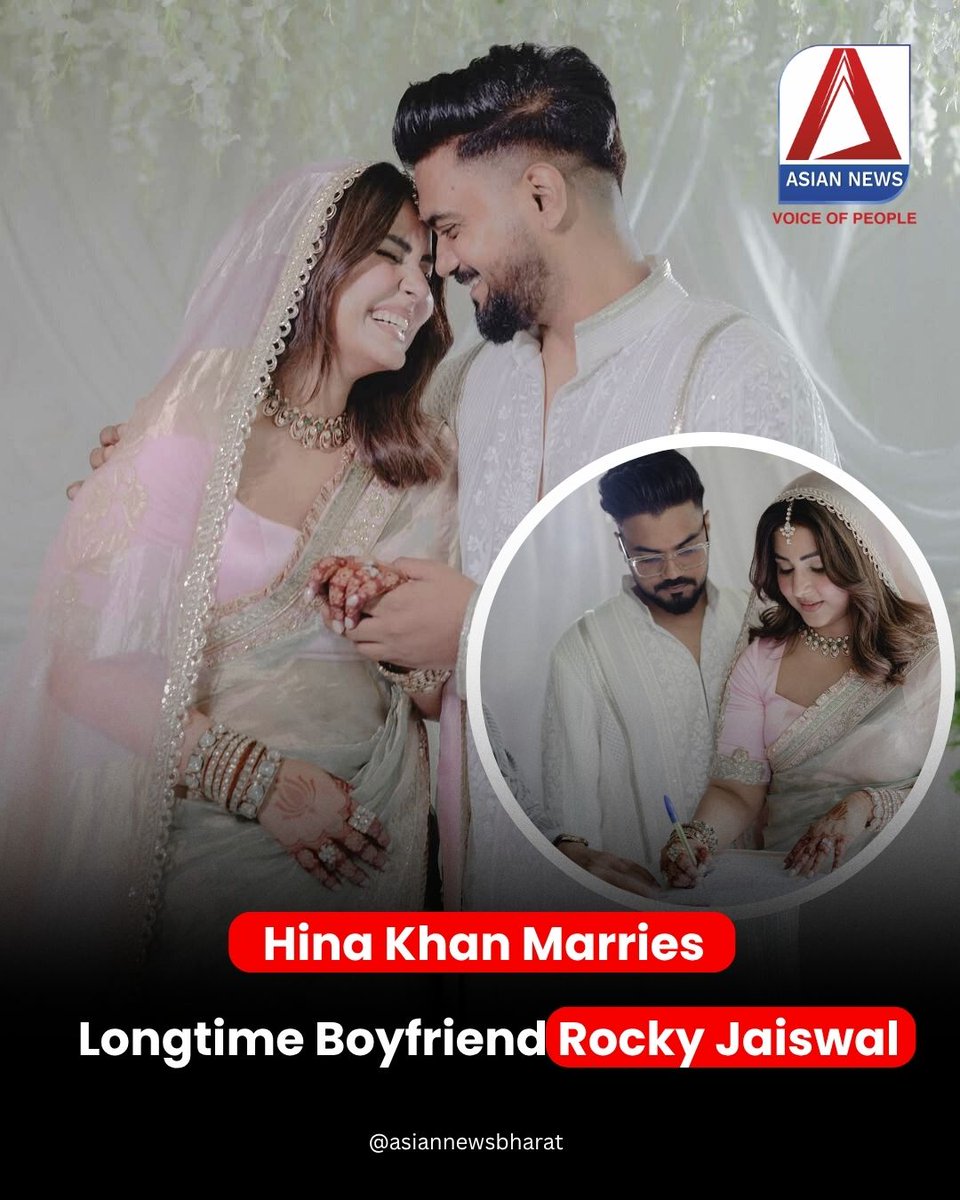 Hina Khan marries longtime boyfriend Rocky Jaiswal, see dreamy PICS |  PINKVILLA: Tv, image size:960x1200
