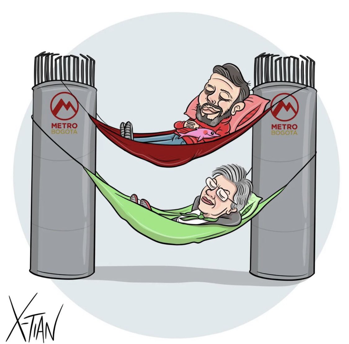 <a href="/petrogustavo/">Gustavo Petro</a> Y pensar que estos dos junto a Peñalosa echaron a la basura el metro subterráneo, y ahora se está haciendo un alimentador de transmilenio que beneficia los bolsillos de los privados…
