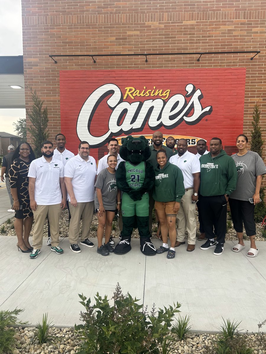 Chicago State Athletics (@chistatecougars) on Twitter photo CSU went to the Chicago Ridge new location of Raising Cane's grand opening <a href="/MoeCarroll/">Moe Carroll</a> and <a href="/raisingcanes/">Raising Cane's</a> CSU went to the Chicago Ridge new location of Raising Cane's grand opening <a href="/MoeCarroll/">Moe Carroll</a> and <a href="/raisingcanes/">Raising Cane's</a>