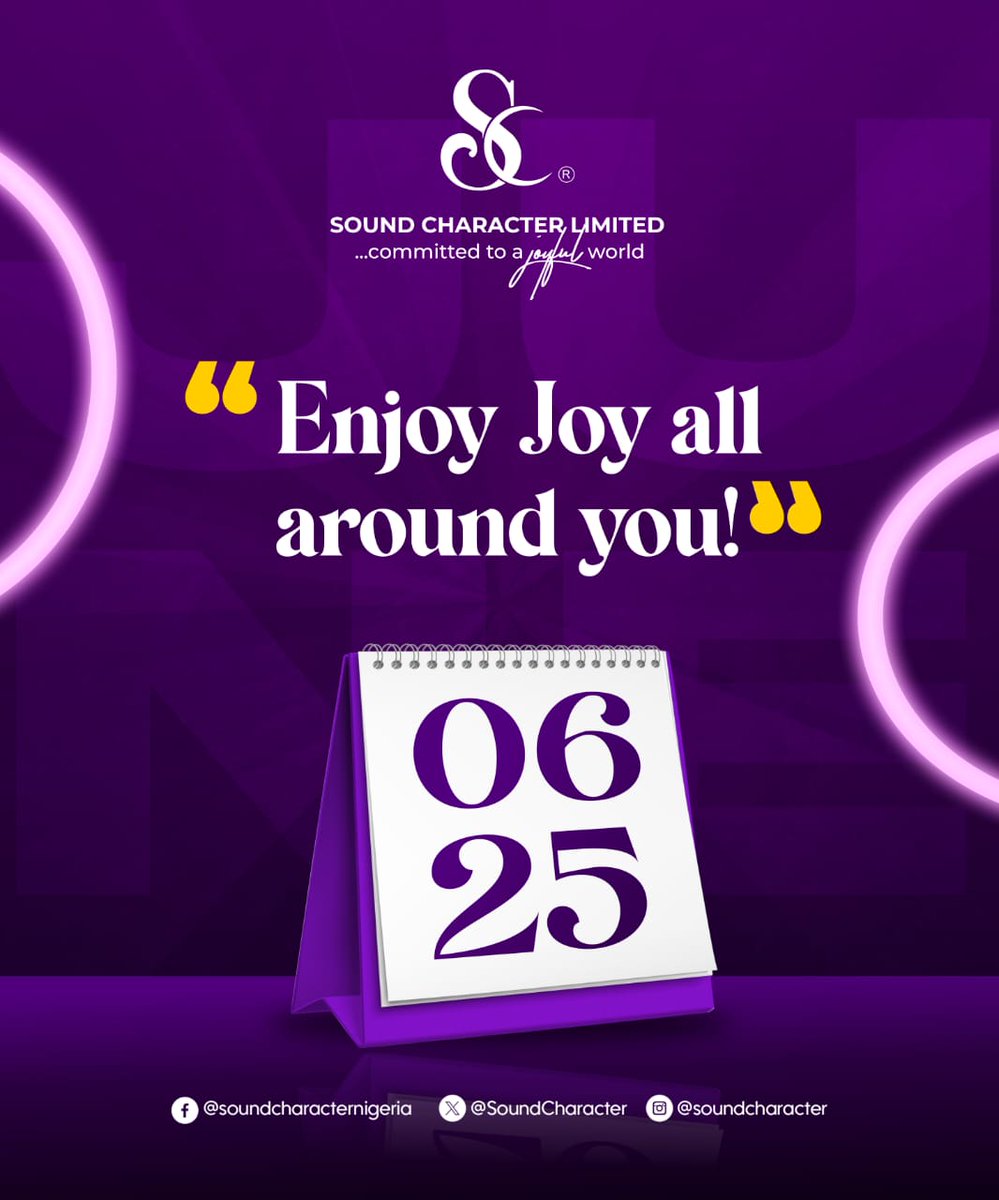 SoundCharacter's tweet image. We can create joy in Nigeria when the Leaders and the Led commit to Sound Character. 
#SoundCharacter