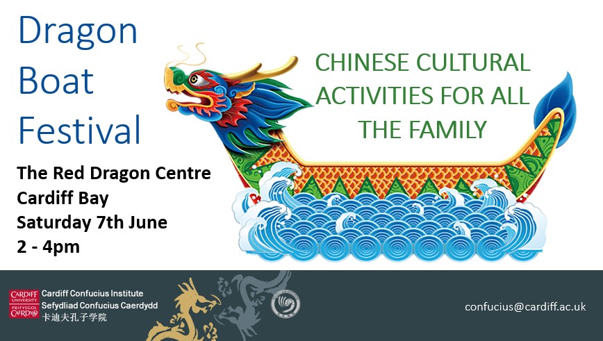 Cardiff Confucius Institute (@cuconfucius) on Twitter photo Join us on Saturday for a fun packed afternoon to celebrate the Dragon Boat Festival!
Ymunwch â'n tîm yn Y Ganolfan Ddraig Goch am afternoon llawn hwyl i gynhelir Gŵyl y Bont Ddraig! <a href="/RedDragonCentre/">TheRedDragonCentre</a> <a href="/cardiffuni/">Cardiff University</a> <a href="/cardiffmlang/">Modern Languages</a> <a href="/cdflibraries/">Llyfrgelloedd Caerdydd - Cardiff Libraries</a> <a href="/CardiffUniInter/">Cardiff University International</a> Join us on Saturday for a fun packed afternoon to celebrate the Dragon Boat Festival!
Ymunwch â'n tîm yn Y Ganolfan Ddraig Goch am afternoon llawn hwyl i gynhelir Gŵyl y Bont Ddraig! <a href="/RedDragonCentre/">TheRedDragonCentre</a> <a href="/cardiffuni/">Cardiff University</a> <a href="/cardiffmlang/">Modern Languages</a> <a href="/cdflibraries/">Llyfrgelloedd Caerdydd - Cardiff Libraries</a> <a href="/CardiffUniInter/">Cardiff University International</a>