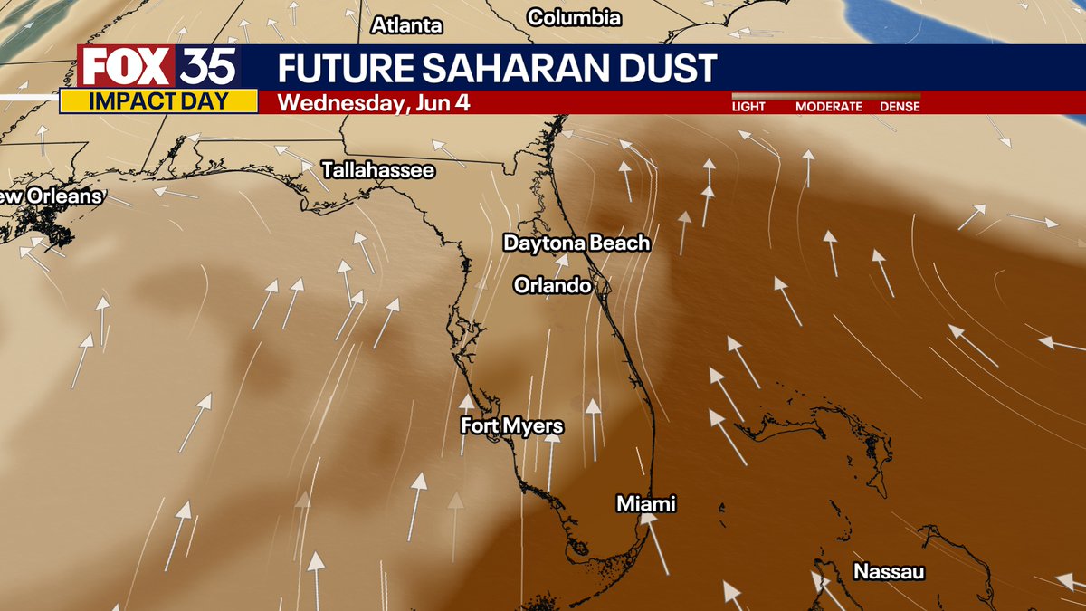Some good news: The low threat for tropical development has passed, and you can probably thank the arrival of that Saharan Dust we've been tracking for the last two weeks. Its impacts are nothing to sneeze at, though the dust may have you sneezing a lot. [Posted 6/4/2025 at 10am]