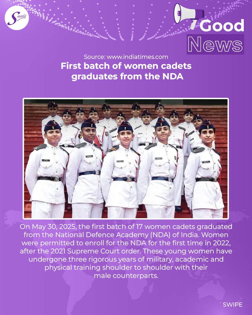 SaathiPads's tweet image. May just wrapped up, and it was a month packed with moments that filled us with hope, pride, and serious inspiration! At Saathi, we love celebrating progress, and the world gave us so much to cheer about.
#SaathiGoodNews #goodnews #mayrecap #NDA #environmentday #Saathipads