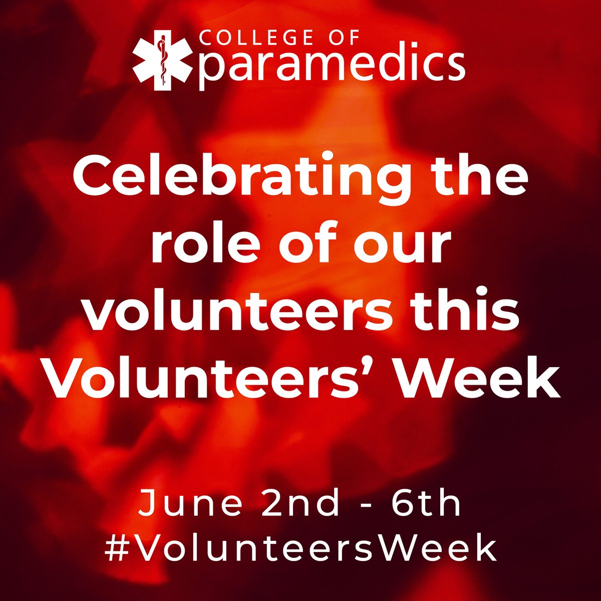 College of Paramedics (@paramedicsuk) on Twitter photo 🙌 This week, we say a huge thank you to all the incredible volunteers who support the College of Paramedics and the wider paramedic community.
💚 Thank you for all that you do.
#VolunteersWeek 🙌 This week, we say a huge thank you to all the incredible volunteers who support the College of Paramedics and the wider paramedic community.
💚 Thank you for all that you do.
#VolunteersWeek