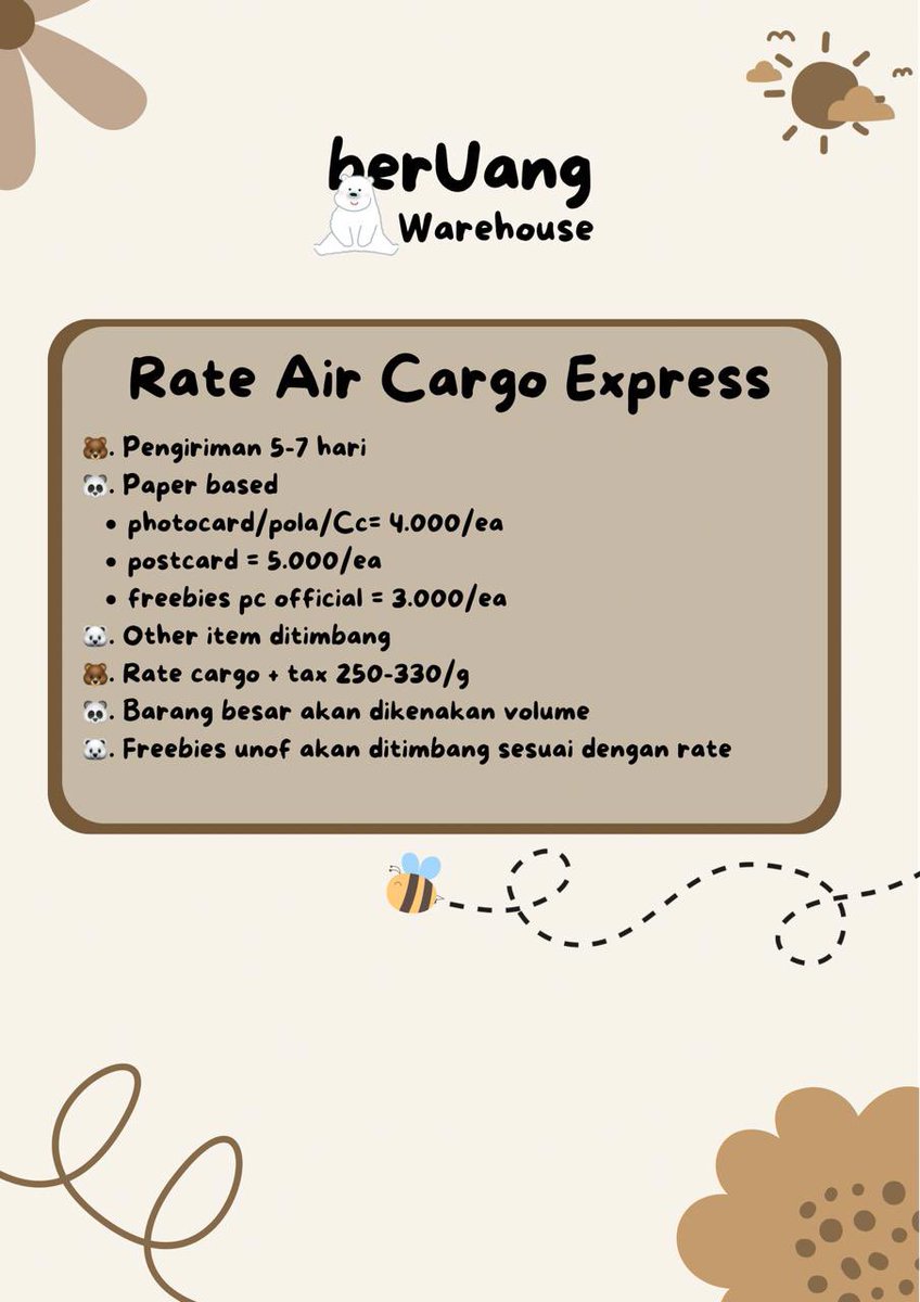 yjwlaved's tweet image. 🧸FIRSTHAND WAREHOUSE CHINA🧸

🧸 free cekout + chat seller + wh
🧸 air cargo express 5-7 hari
🧸 rate 2280

🇨🇳 shenzhen - 🇮🇩 jateng
Form :  forms.gle/WTHNAhWBpwQfD7…

t. Sharing ch co 1688, xianyu, taobao, pindoudou, xiaohongshu, weidan, kms, yzy, yeti, starriver