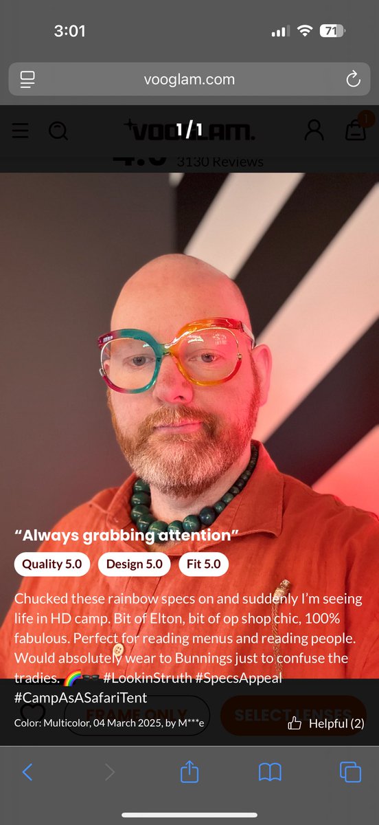 What an icon <a href="/Vooglam/">Vooglam - Prescription Glasses Online</a>