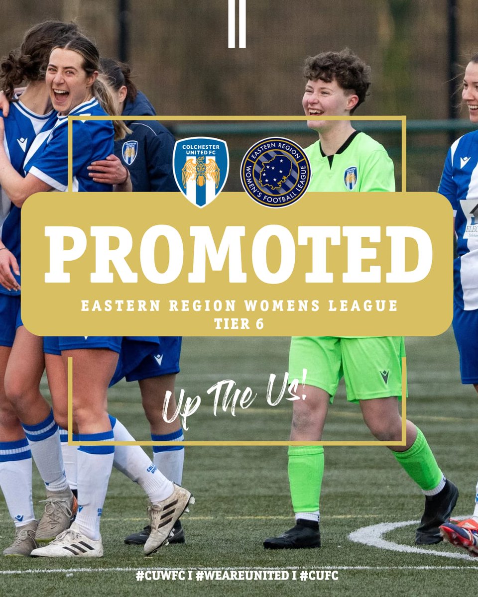 PROMOTION SECURED! 💙⬆️
Hard work, belief, and unity have paid off. We’re heading to the next level!

“We’re immensely proud of the ongoing commitment and dedication shown by our players and on-field team... their hard work has truly paid off.” – Dani Warnes Chair, Col U Women