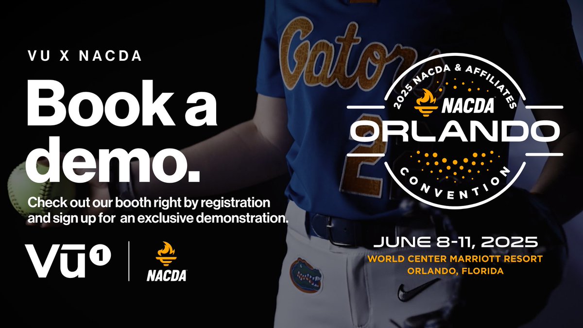 Next week at NACDA 2025, we’re joining forces with Samsung to give athletics departments an exclusive first look at the Vū One Mini.

Want a hands-on tour? Visit vu.network/one-demo?utm_s… to book a demo today.