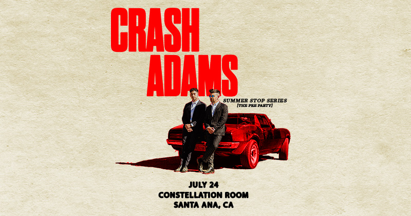 Observatory Orange County (@observatoryoc) on Twitter photo Crash Adams (<a href="/crashadamsmusic/">Crash Adams</a>) comes to the Constellation Room this July 💥 Use code TREBLE to get your tickets during our pre-sale tomorrow at 10am. Our general on-sale is on Friday.
🎟️ livemu.sc/3T4ZykX Crash Adams (<a href="/crashadamsmusic/">Crash Adams</a>) comes to the Constellation Room this July 💥 Use code TREBLE to get your tickets during our pre-sale tomorrow at 10am. Our general on-sale is on Friday.
🎟️ livemu.sc/3T4ZykX