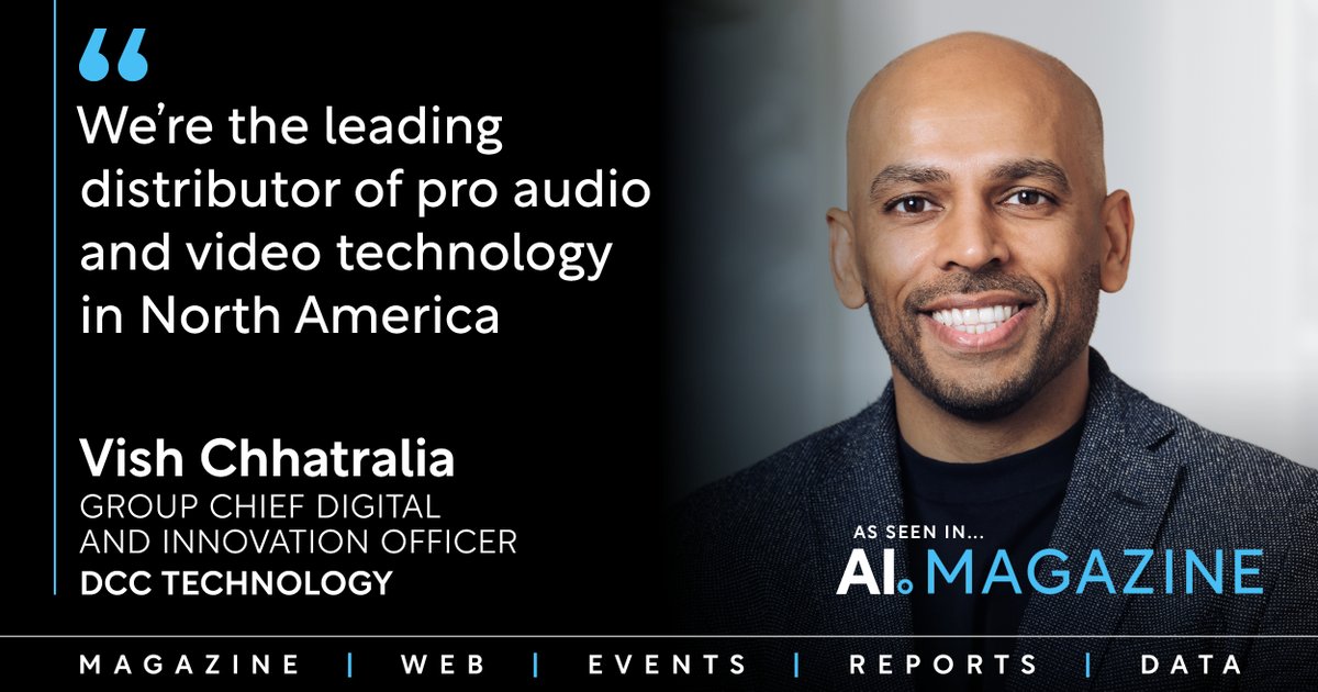 AI Magazine (@aimagazine_bc) on Twitter photo Discover how Vish Chhatralia, Group Chief Digital and Innovation Officer at DCC Technology, is helping transform one of the world’s largest tech distribution networks into an AI-powered value engine: ow.ly/fWAH50VRT8C
Powered by: <a href="/LGUS/">LG Electronics</a>
#AI #Leadership #Marketing #Commerce Discover how Vish Chhatralia, Group Chief Digital and Innovation Officer at DCC Technology, is helping transform one of the world’s largest tech distribution networks into an AI-powered value engine: ow.ly/fWAH50VRT8C
Powered by: <a href="/LGUS/">LG Electronics</a>
#AI #Leadership #Marketing #Commerce