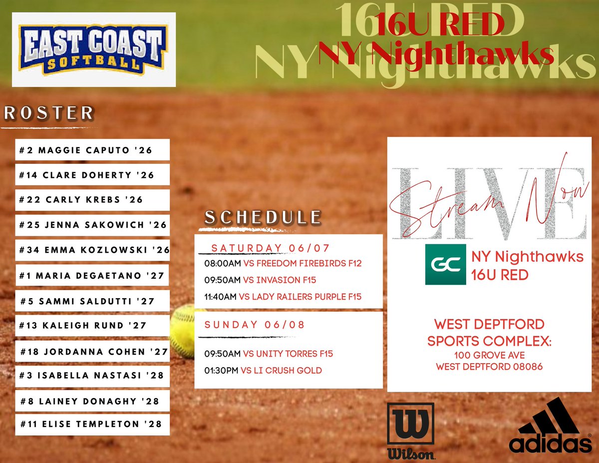 Emma Kozlowski 2026 (@emmakozlowski34) on Twitter photo So excited to kick off the summer season this weekend with my girls at East Coast Showcase!! ❤️🖤 <a href="/NYNighthawksSB/">NY Nighthawks Softball</a> <a href="/VWUSOFTBALL/">Va Wesleyan Softball</a> So excited to kick off the summer season this weekend with my girls at East Coast Showcase!! ❤️🖤 <a href="/NYNighthawksSB/">NY Nighthawks Softball</a> <a href="/VWUSOFTBALL/">Va Wesleyan Softball</a>