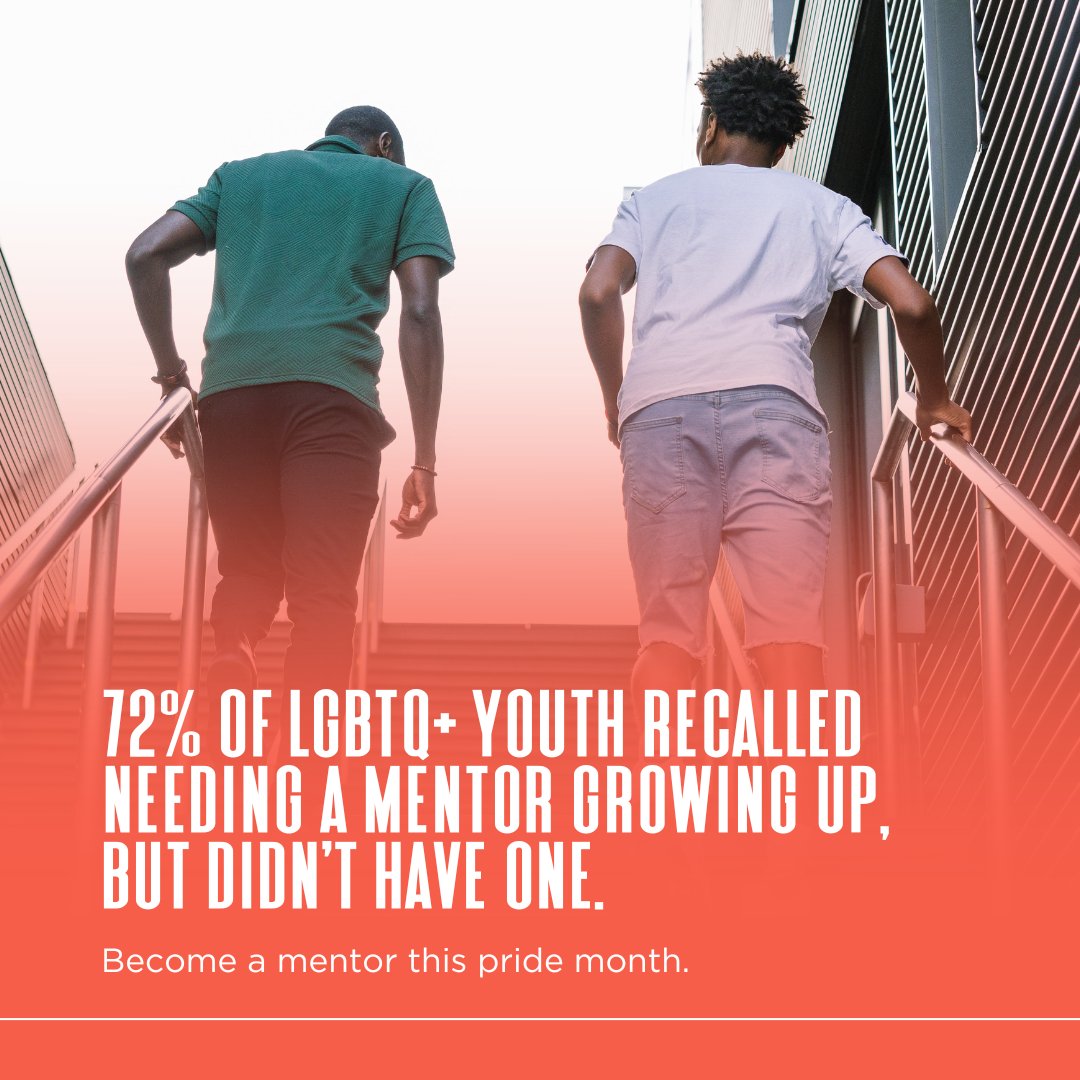 Did you know that 72% of LGBTQ+ participants in the 'Who Mentored You?' study lacked a mentor during their formative years, despite a wanting one? Want to make a difference, for resources, go to  bit.ly/4dozWZF 

#PrideMonth2025