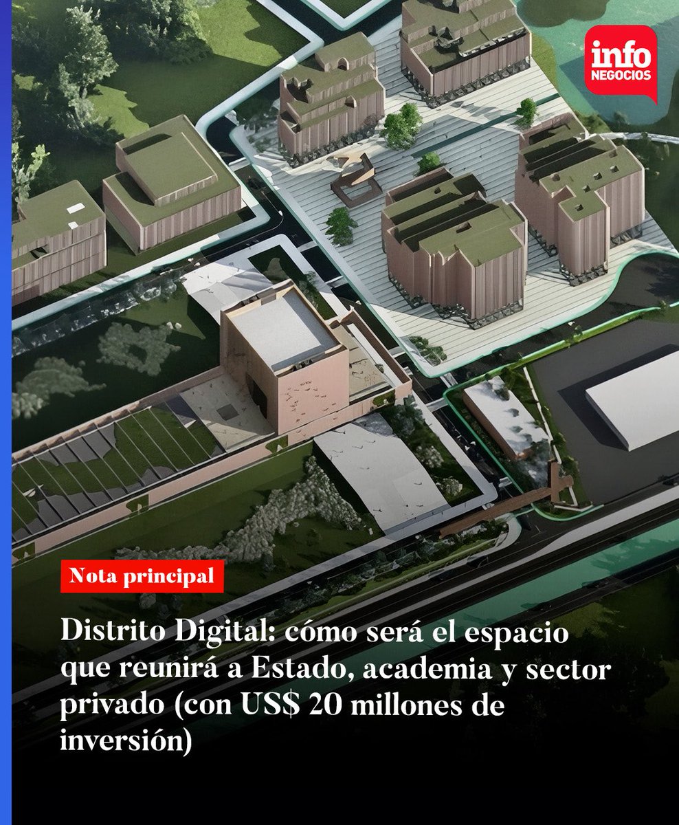 💼 #Principal |

🚀 Con una inversión de US$ 20 millones, el país construirá el Distrito Digital, un parque tecnológico de seis hectáreas en Ñu Guasu.

infonegocios.com.py/nota-principal…
