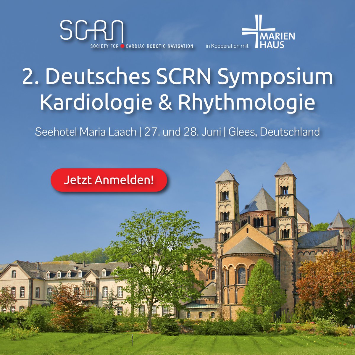 Stereotaxis (@stereotaxis) on Twitter photo Sprechen Sie Deutsch?🇩🇪
Join us, Marienhaus Klinikum, <a href="/scrnaonline/">scrnglobal</a> & #RoboticEP experts from across Germany for 2 days of engaging presentations focused on innovations and advanced heart care❤️
📅27-28 June
📍SeeHotel Maria Laach, Glees
💻Register: scrn-global.com Sprechen Sie Deutsch?🇩🇪
Join us, Marienhaus Klinikum, <a href="/scrnaonline/">scrnglobal</a> & #RoboticEP experts from across Germany for 2 days of engaging presentations focused on innovations and advanced heart care❤️
📅27-28 June
📍SeeHotel Maria Laach, Glees
💻Register: scrn-global.com