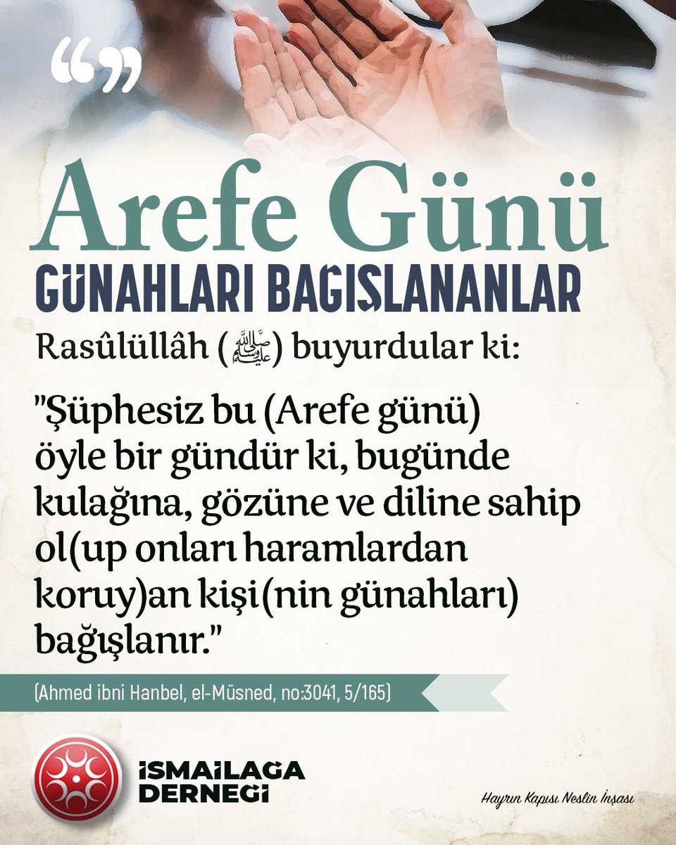 🌙   Arefe günü günahları bağışlananlar