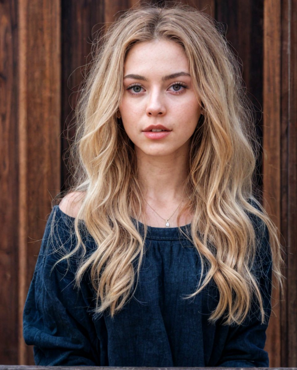 StyleBarbarian's tweet image. Embrace the radiance within! Channel your inner queen in this classic blue gown and let your long, blonde locks flow freely. Find more style inspiration at barbarianstyle.net #WomensFashion #BlueDress #ConfidentQueen