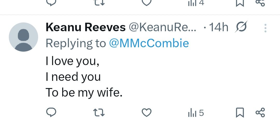 It looks like I'll need to move to the USA, as Keanu wants me 😂😂😂