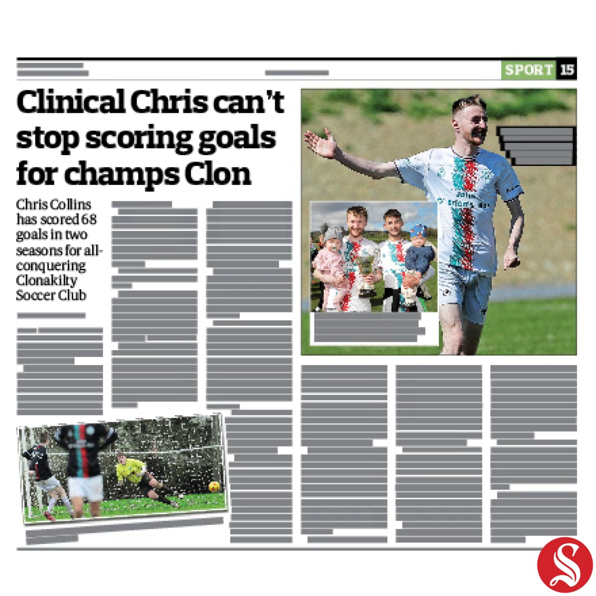 Kieran McCarthy (@kieranmcc_ss) on Twitter photo In Thursday's <a href="/SouthernStarIRL/">The Southern Star</a> Sport, <a href="/matt_hurley01/">Matthew Hurley</a> chats to Chris Collins who just cannot stop scoring goals for <a href="/clonsoccerclub/">clonakilty soccer club</a> in the <a href="/westcorkleague/">⚽West Cork League</a>!
To subscribe ➡️ southernstar.ie/subscribe In Thursday's <a href="/SouthernStarIRL/">The Southern Star</a> Sport, <a href="/matt_hurley01/">Matthew Hurley</a> chats to Chris Collins who just cannot stop scoring goals for <a href="/clonsoccerclub/">clonakilty soccer club</a> in the <a href="/westcorkleague/">⚽West Cork League</a>!
To subscribe ➡️ southernstar.ie/subscribe