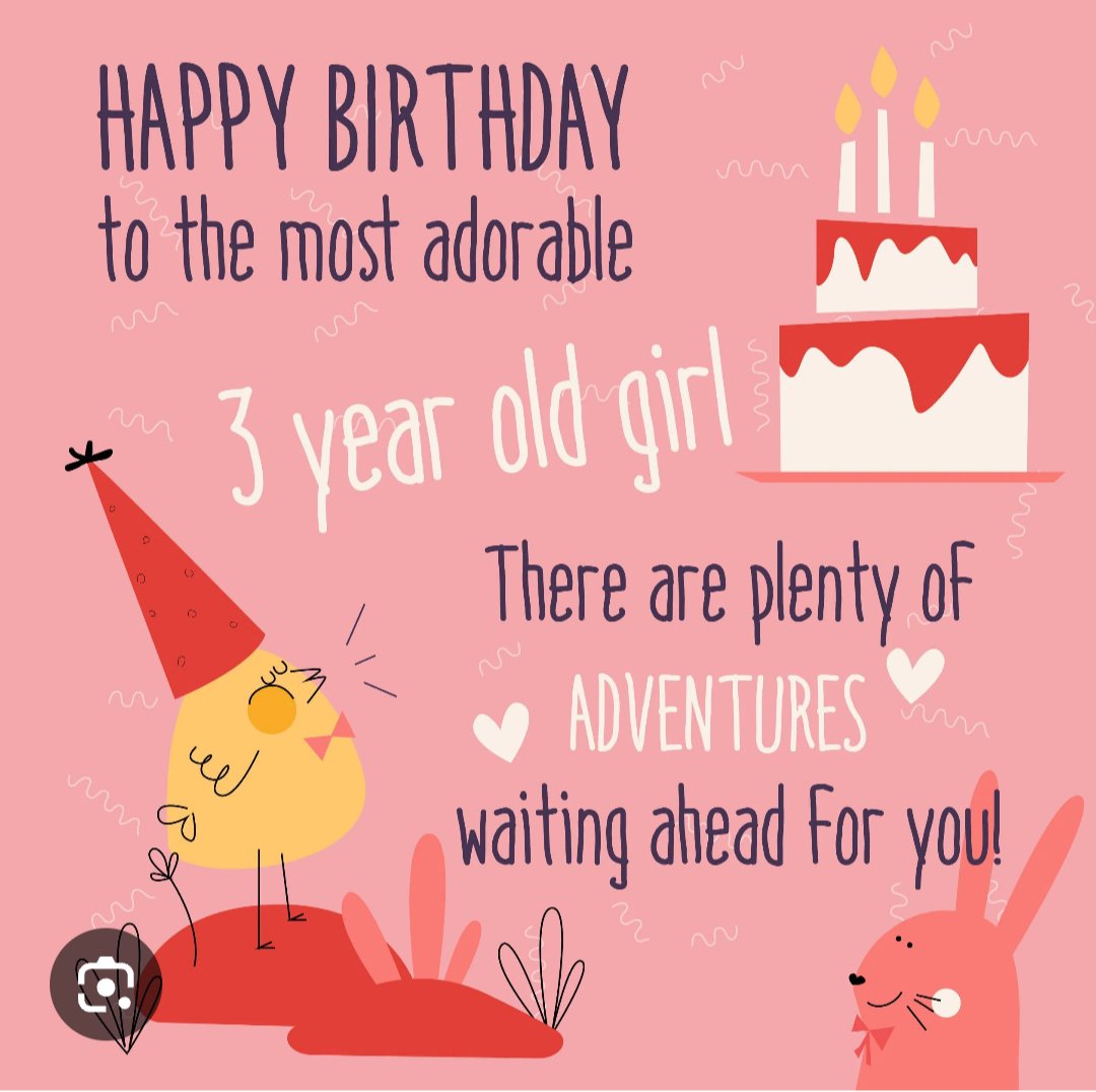 Happy 3rd Birthday to my beautiful God Daughter/Niece Emily! 🎂🎈🎁🍰 Have a fun and awesome day. 🥳🎊🎉🎇🎆 Aunt Jenny and Uncle Pat love you. 🥰🤗💜🫂🫶