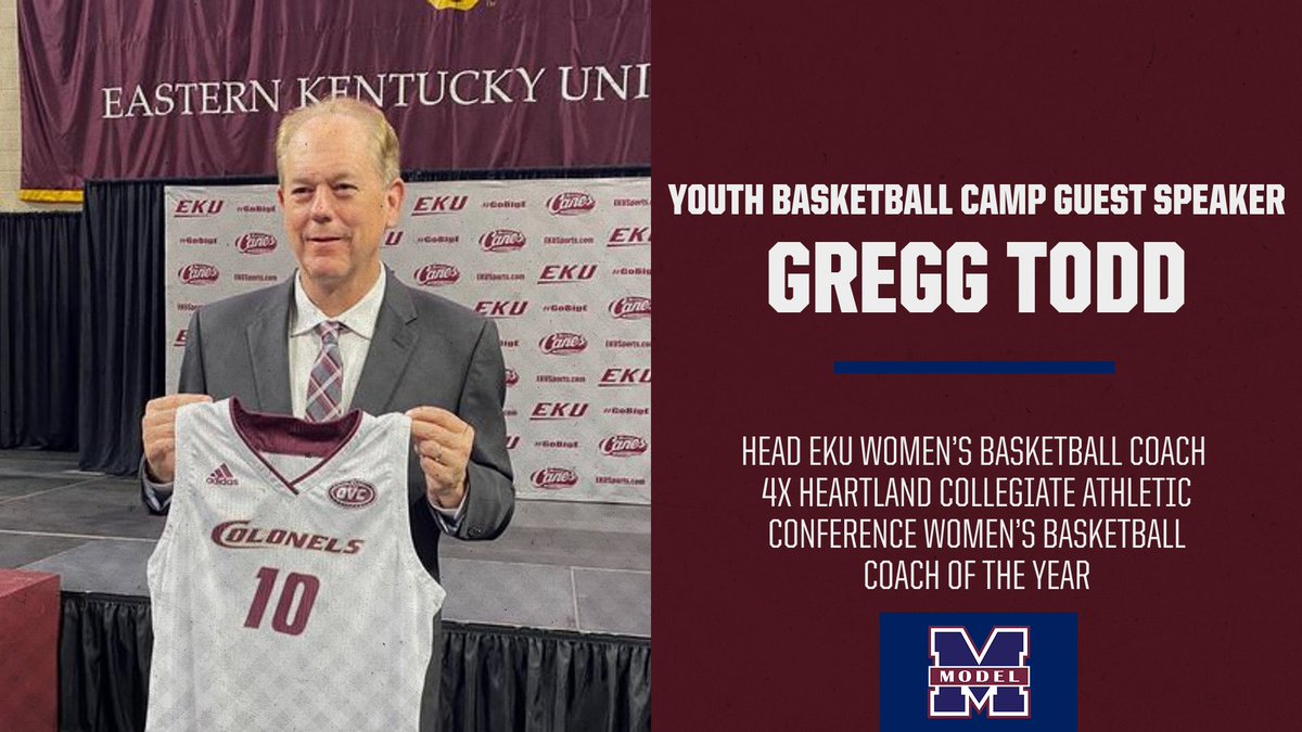 Guest Speaker #1  For Day 3 
EKU Women's Head Basketball Coach-Gregg Todd
 4X Heartland Collegiate Athletic Conference Women's Basketball Coach of the Year. 

#MakeAWay #PlayToWin