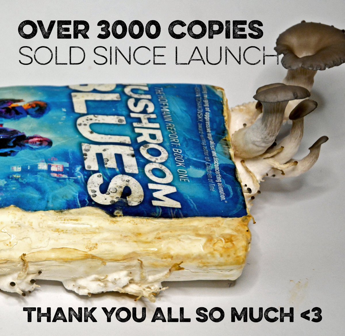 🍄 3000+ COPIES SOLD 🍄 of my fungal noir novel Mushroom Blues since launch! I’m still blown away by how my debut has done, and I’m so grateful to every reader who’s spent their money on it.

GET YOUR COPY TODAY 🍄
Amazon: amzn.to/3VoOBNF
Audible: audible.com/pd/B0DR367658
