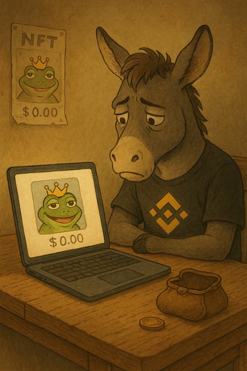 #DONKEY 

"Donkey Travels · Currency Circle 81 Difficulties"
<a href="/cz_binance/">CZ 🔶 BNB</a> 
The tenth difficulty: NFT avatar will be returned to zero as soon as you buy it.

The stubborn donkey heard a sentence in a community space:

"NFT avatar is identity, Web3 pass!"

It was struck by this