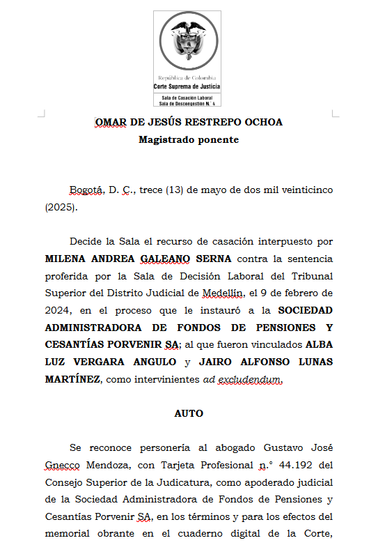 articulo20's tweet photo. SENTENCIA RECOMENDADA 🗣 

#Laboral

Requisito de los cinco años de convivencia para la pensión de sobrevivientes es exigible indistintamente de que el causante sea un afiliado o pensionado
 
Solicita la providencia completa AL CORREO: 📩gestiondocumental@articulo20.com.co ENVIANDO EL TÍTULO con la frase "Los leo en X. Envíame un Demo con la información laboral".