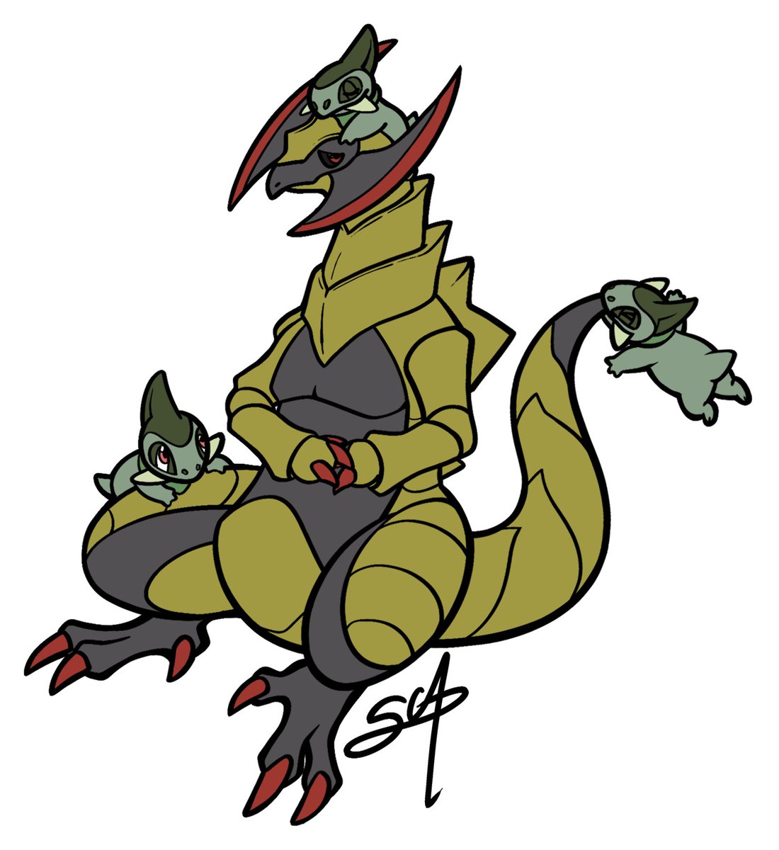 Just a tired dad doing his best...

(Gift for a friend)

#Pokemon