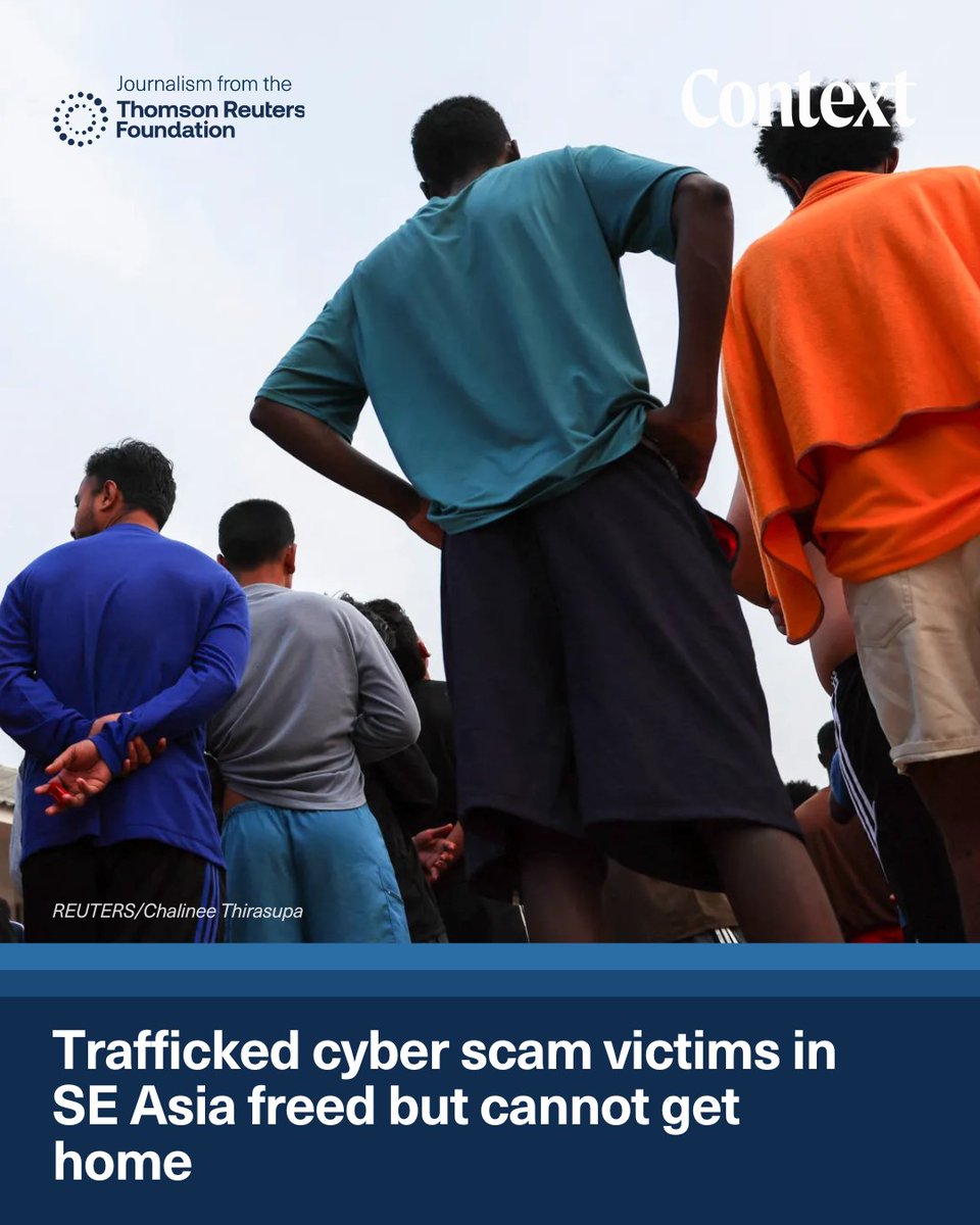 Rescued from cyber-scam centres in Southeast Asia, trafficking survivors find themselves mired in process of getting back home.

✍️ Rebecca Root reports

🔗 context.news/digital-divide…