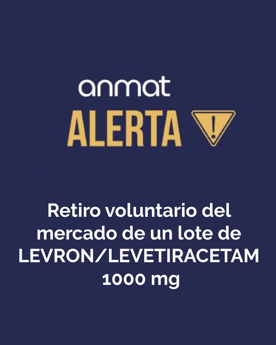 La medida fue tomada luego de haberse detectado una dispersión de los resultados obtenidos en el ensayo de valoración. 
Más información: bit.ly/43KFxVY